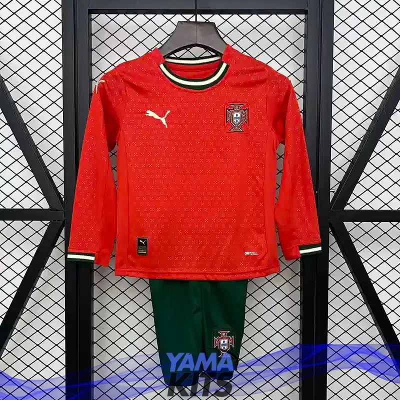 Maillot Portugal enfant manches longues domicile 2025/2026 YamaKits Foot