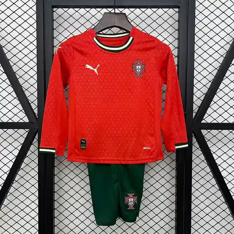Maillot Portugal enfant manches longues domicile 2025/2026 YamaKits Foot