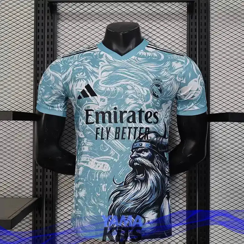 Maillot Real Madrid concept bleu "viking" 2025/2026 Version Player YamaKits Foot