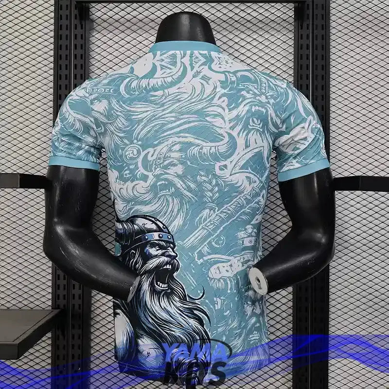 Maillot Real Madrid concept bleu "viking" 2025/2026 Version Player YamaKits Foot