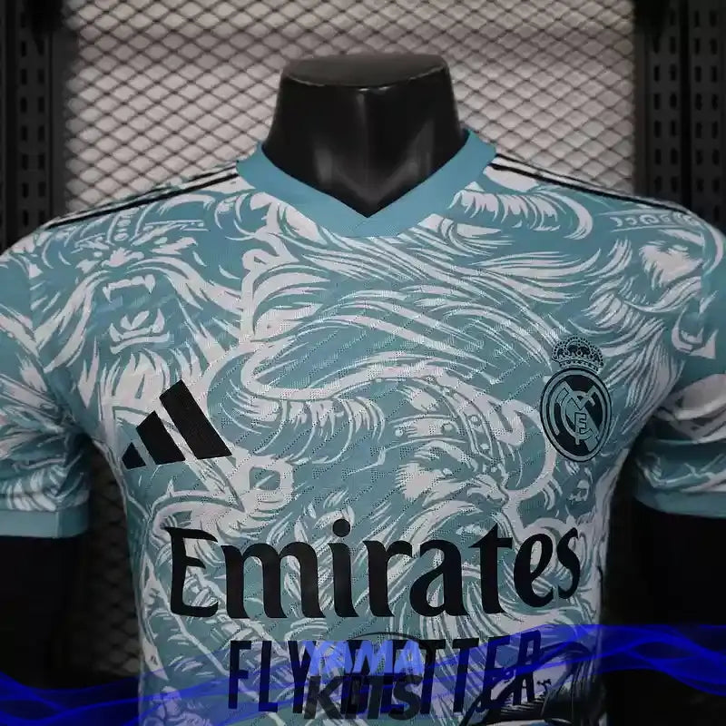 Maillot Real Madrid concept bleu "viking" 2025/2026 Version Player YamaKits Foot