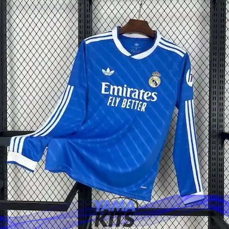 Maillot Real Madrid extérieur "bleu" manches longues 2025/2026