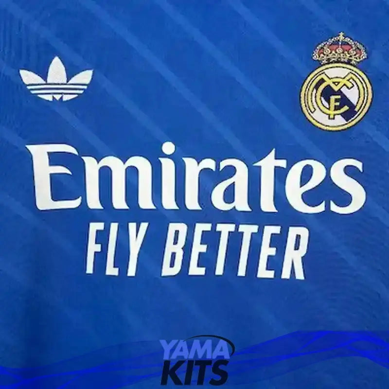 Maillot Real Madrid extérieur "bleu" manches longues 2025/2026
