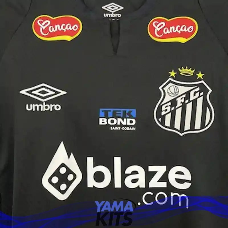 Maillot Santos FC concept "noir" 2025/2026 YamaKits