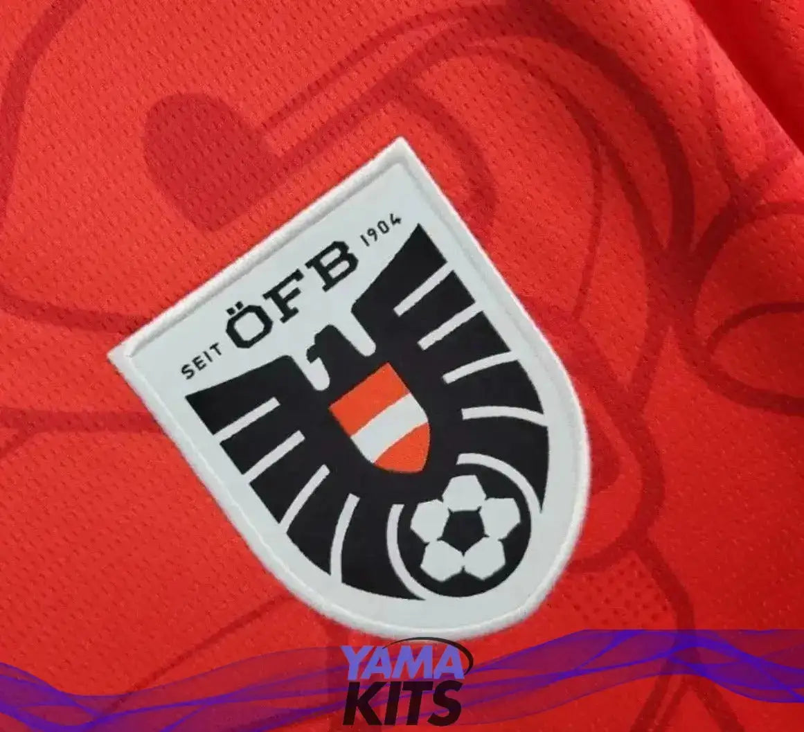 Maillot de l’Autriche Domicile « Rouge » Version Fan 2024/2025 YamaKits Foot