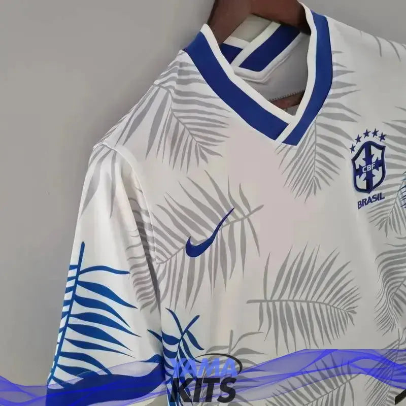 Maillot Brésil Concept « feuilles bleues » 2024/2025