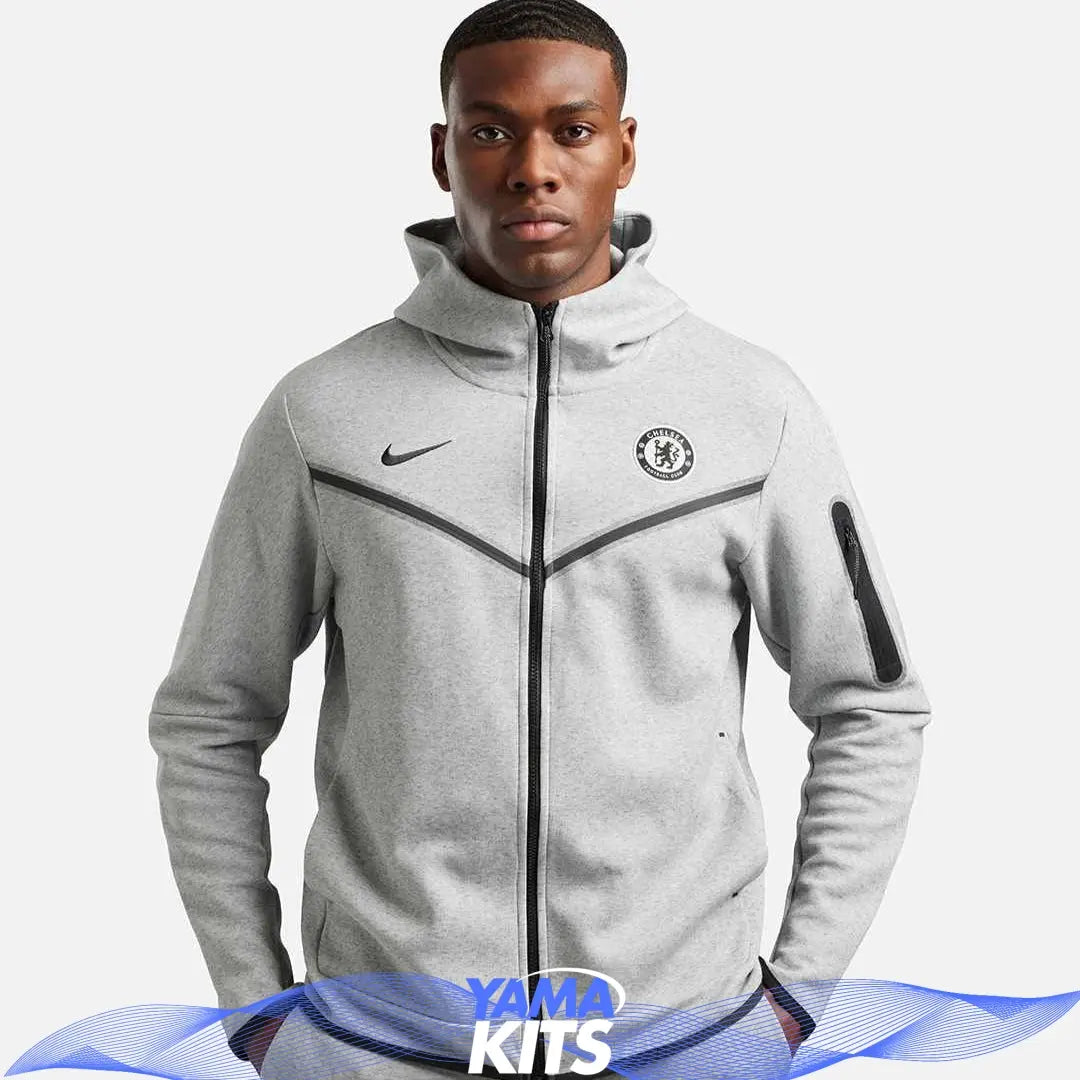 Veste Chelsea tech nike "Gris" fleece 2024/2025 Yamakits