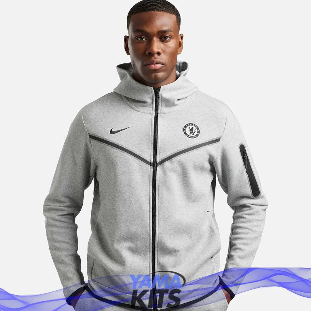 Veste Chelsea tech nike "Gris" fleece 2024/2025 Yamakits
