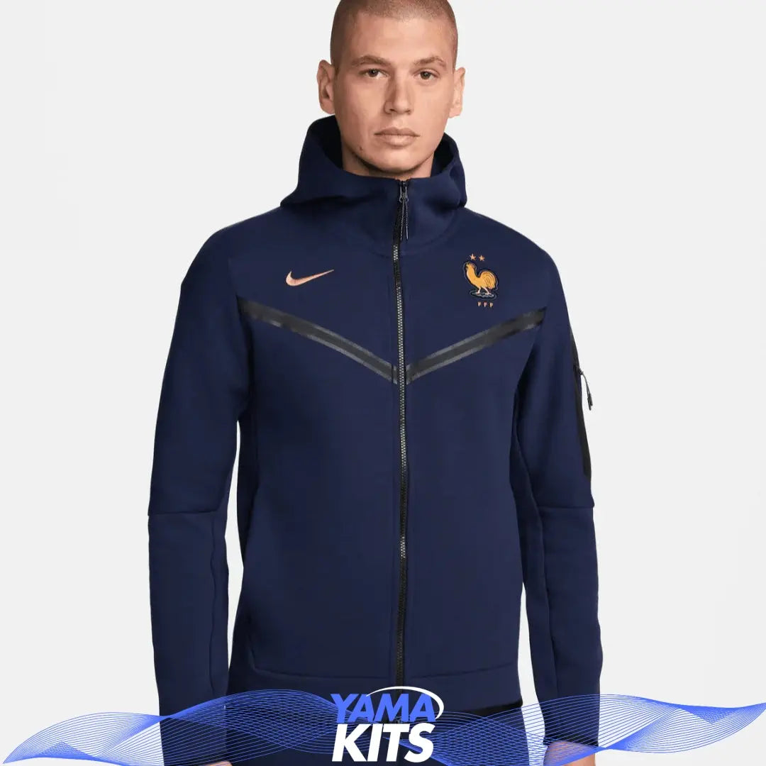Veste France tech nike "Bleu" fleece 2024/2025 nike tech
