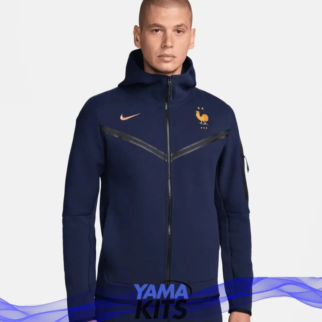 Veste France tech nike "Bleu" fleece 2024/2025 nike tech