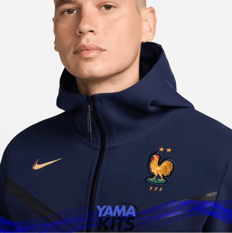 Veste France tech nike "Bleu" fleece 2024/2025 nike tech