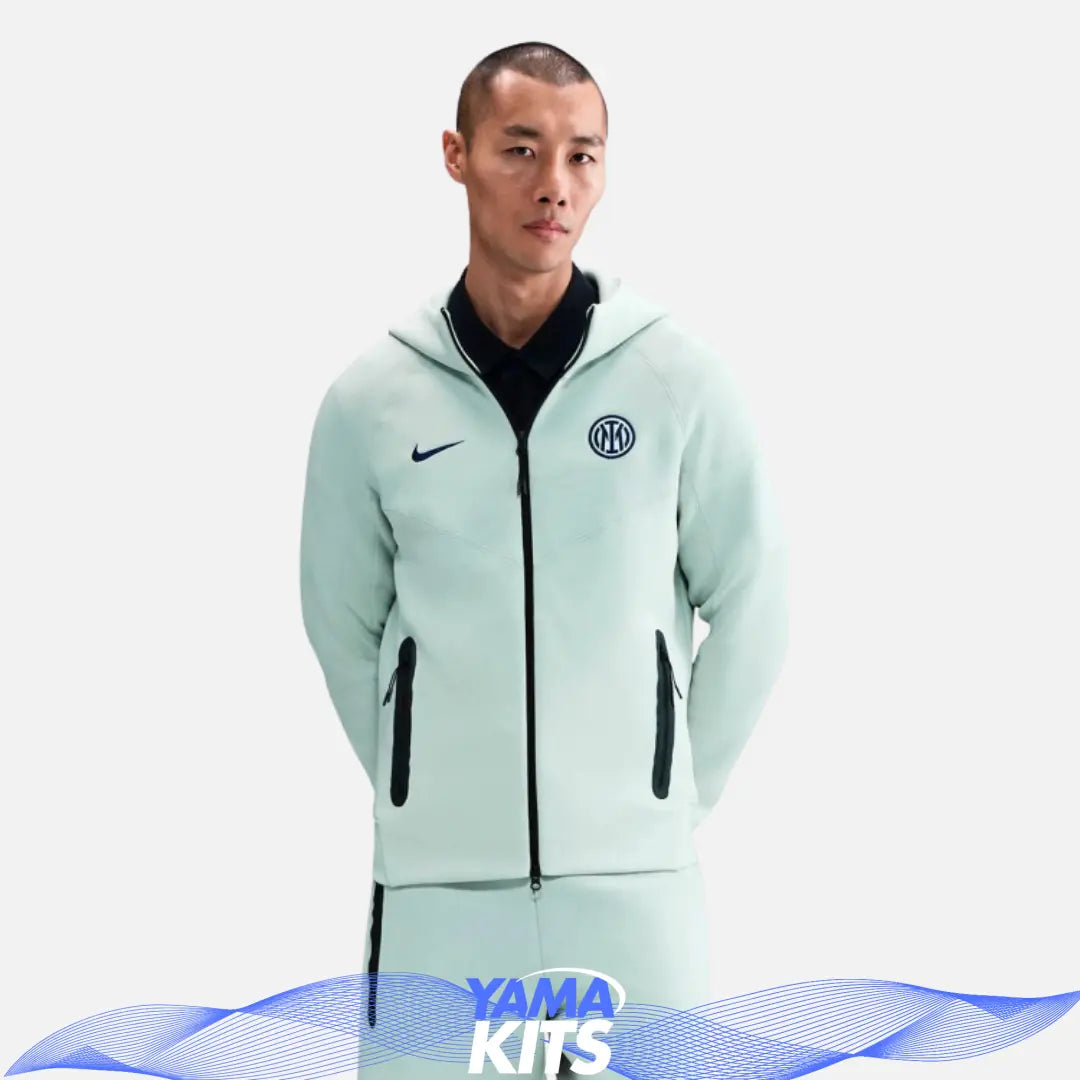 Veste Inter Milan tech nike "vert fluo" fleece 2024/2025 nike tech