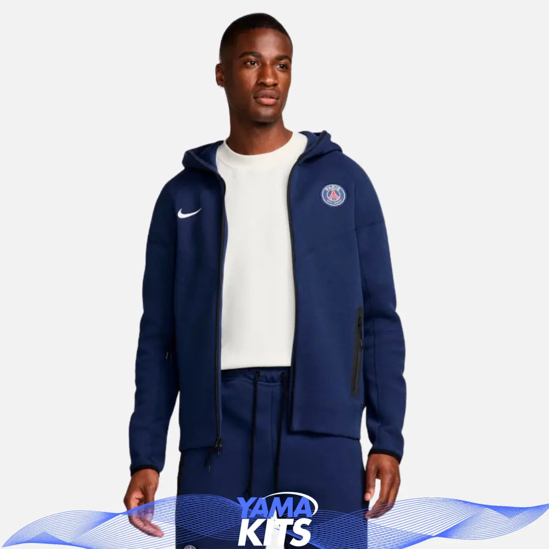 Veste Paris SG tech nike "Bleu" fleece 2024/2025 nike tech