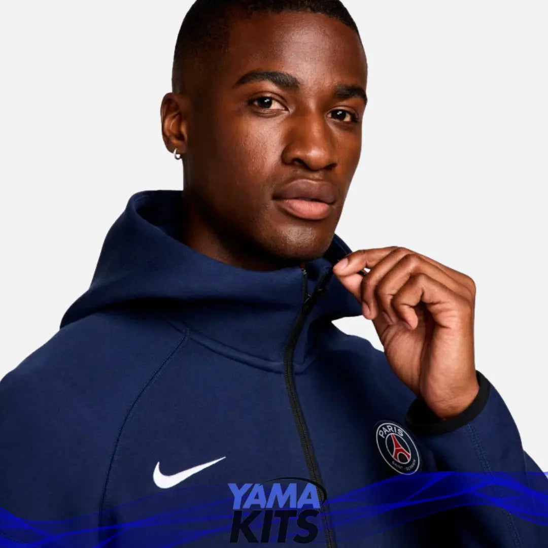 Veste Paris SG tech nike "Bleu" fleece 2024/2025 nike tech