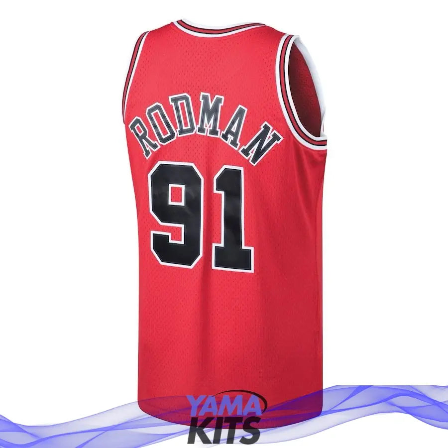 MAILLOT DENNIS RODMAN ROAD SWINGMAN CHIGACO BULLS VINTAGE