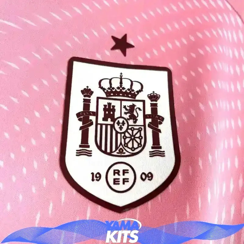 Maillot Espagne gardien "rose" CDM 2026 .