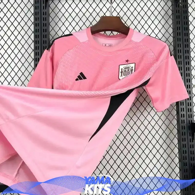Maillot Espagne gardien "rose" CDM 2026 .