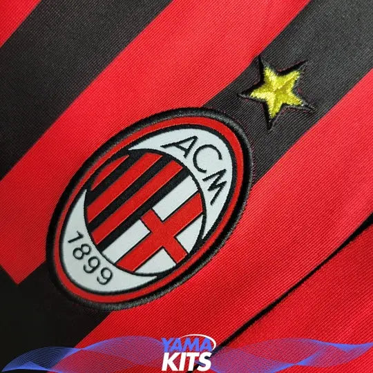 Maillot AC Milan Retro 2007 2008 Manche Longue Maison To Sport