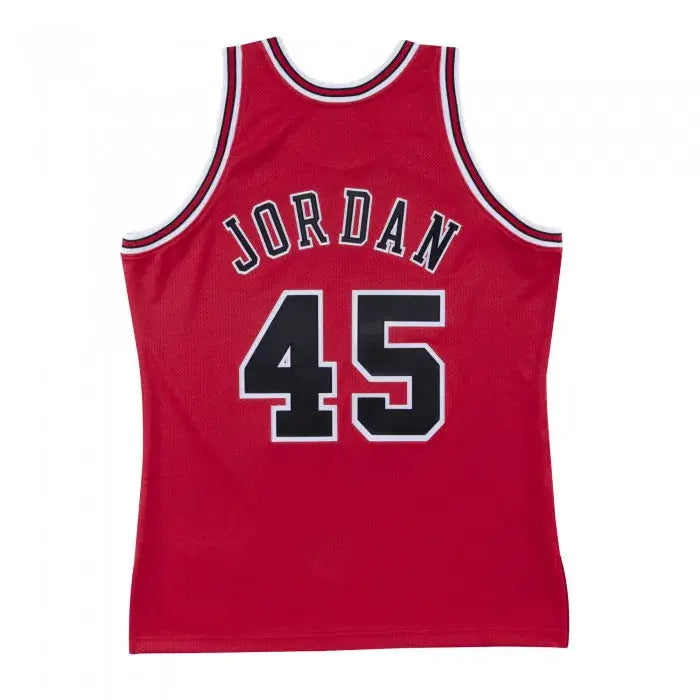 Michael Jordan Chicago Bulls Red NBA Jersey 1994-95 Mitchell &amp; Ness - I'm Back Road Edition