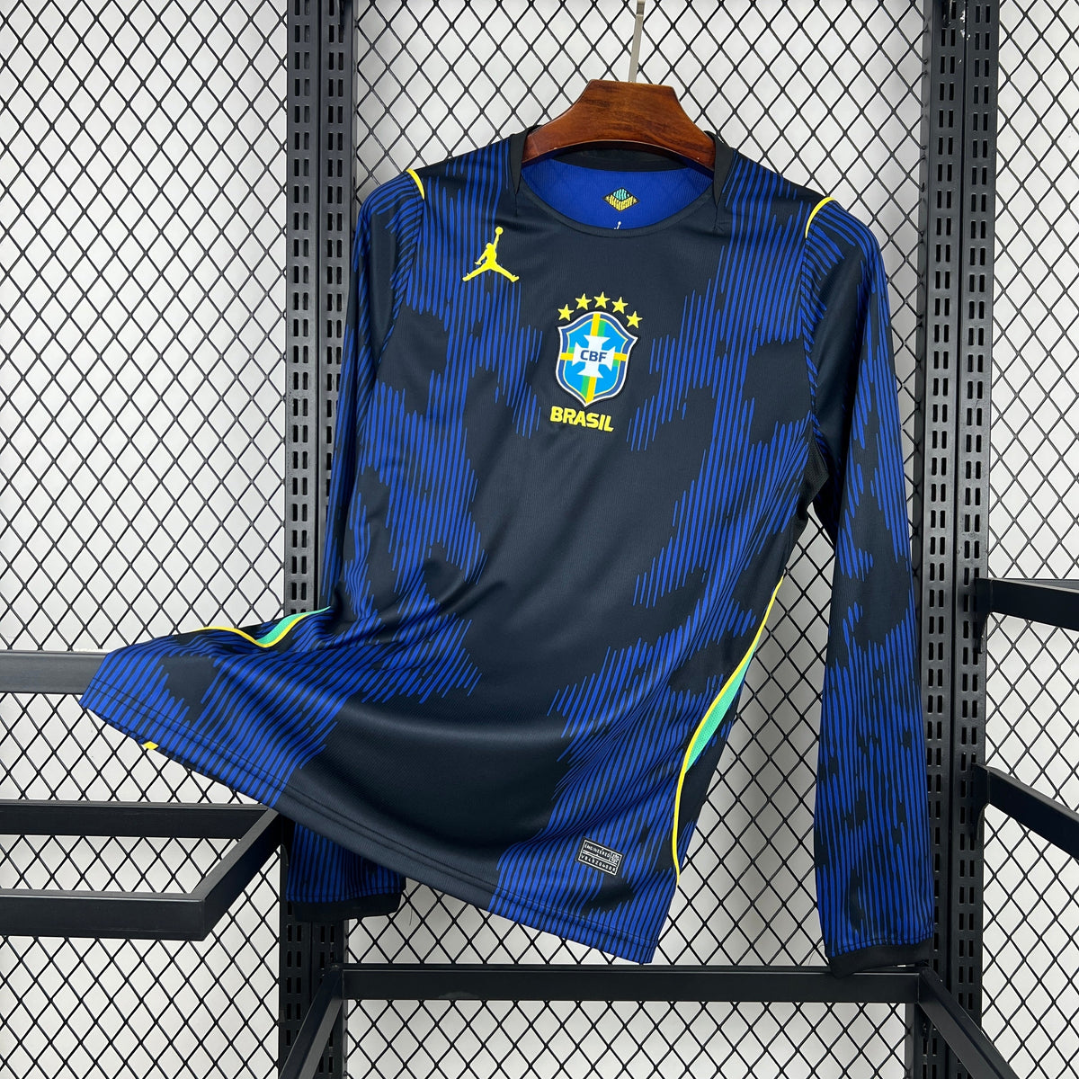 Maillot Brésil extérieur manches longues CDM 2026 YAMAKITS