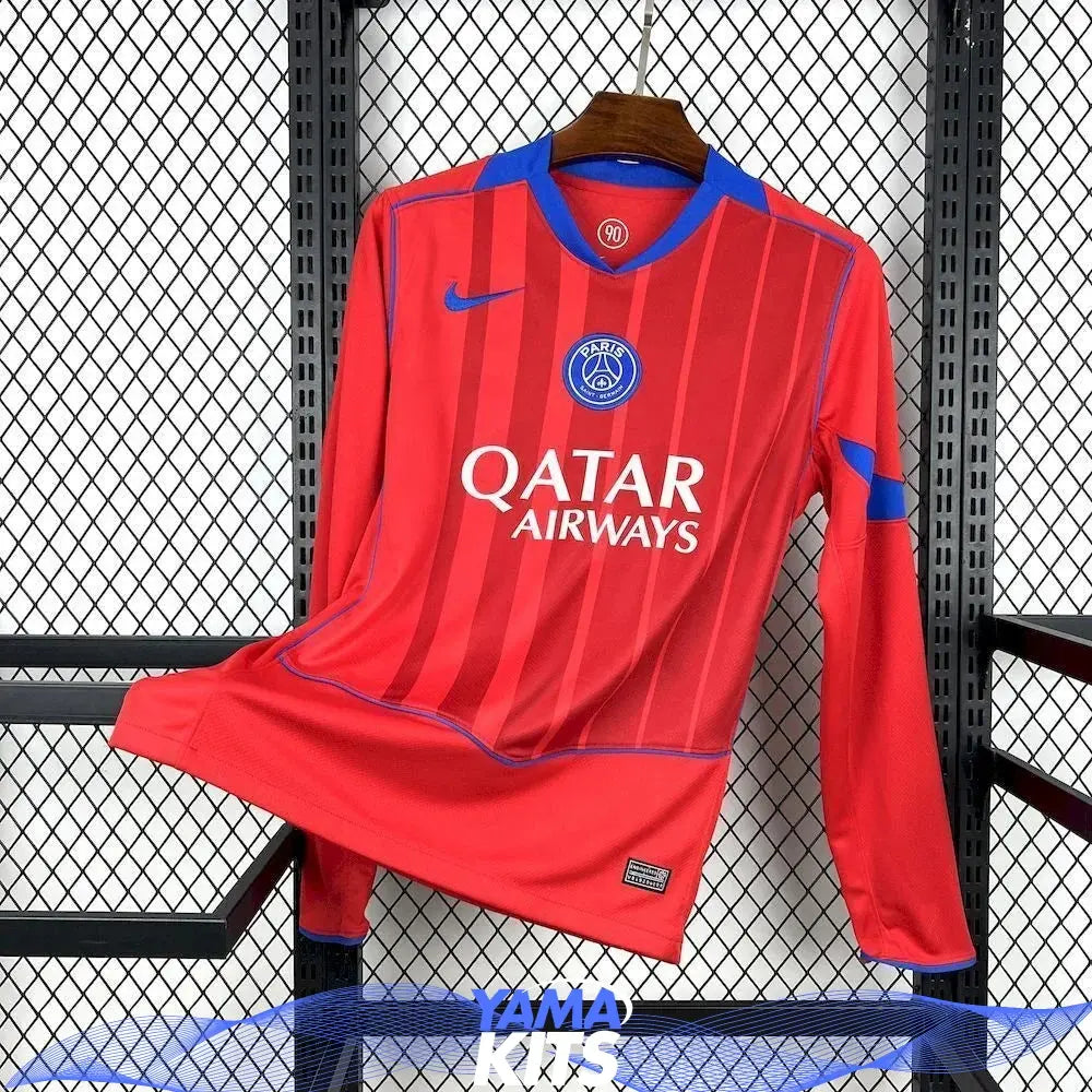 Maillot Rouge Paris 2025 Manches Longues Maison To Sport