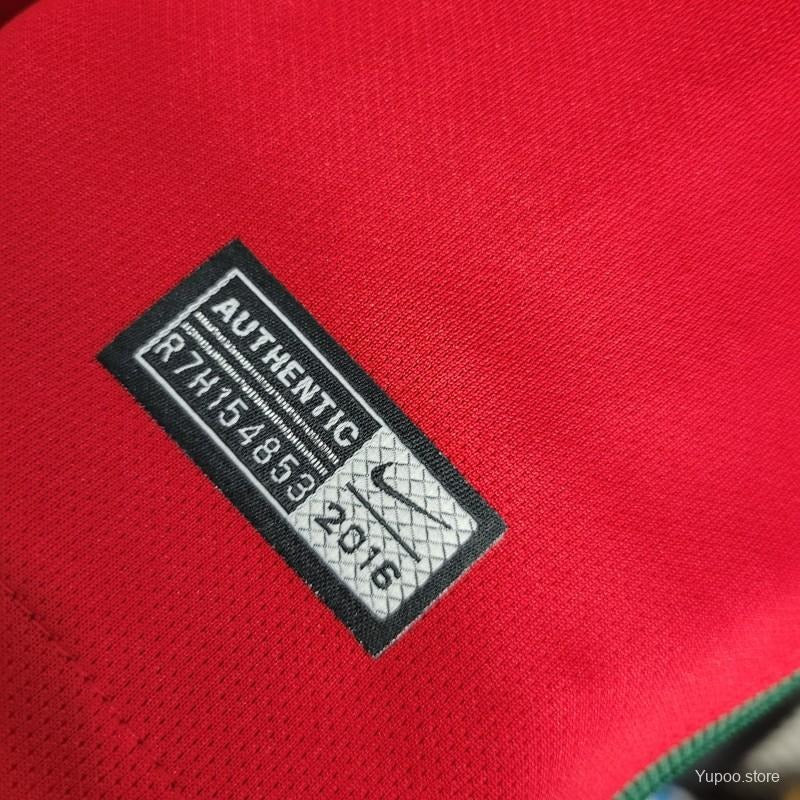 Maillot Portugal Domicile Manches Longues 2016