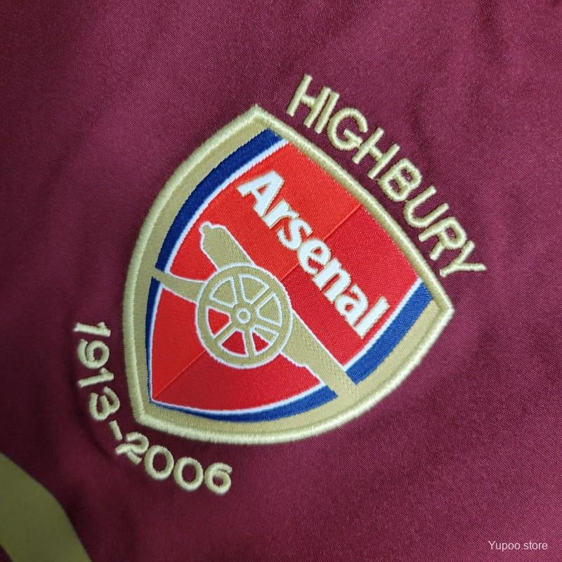 Maillot Arsenal Domicile Manches Longues 2005/2006