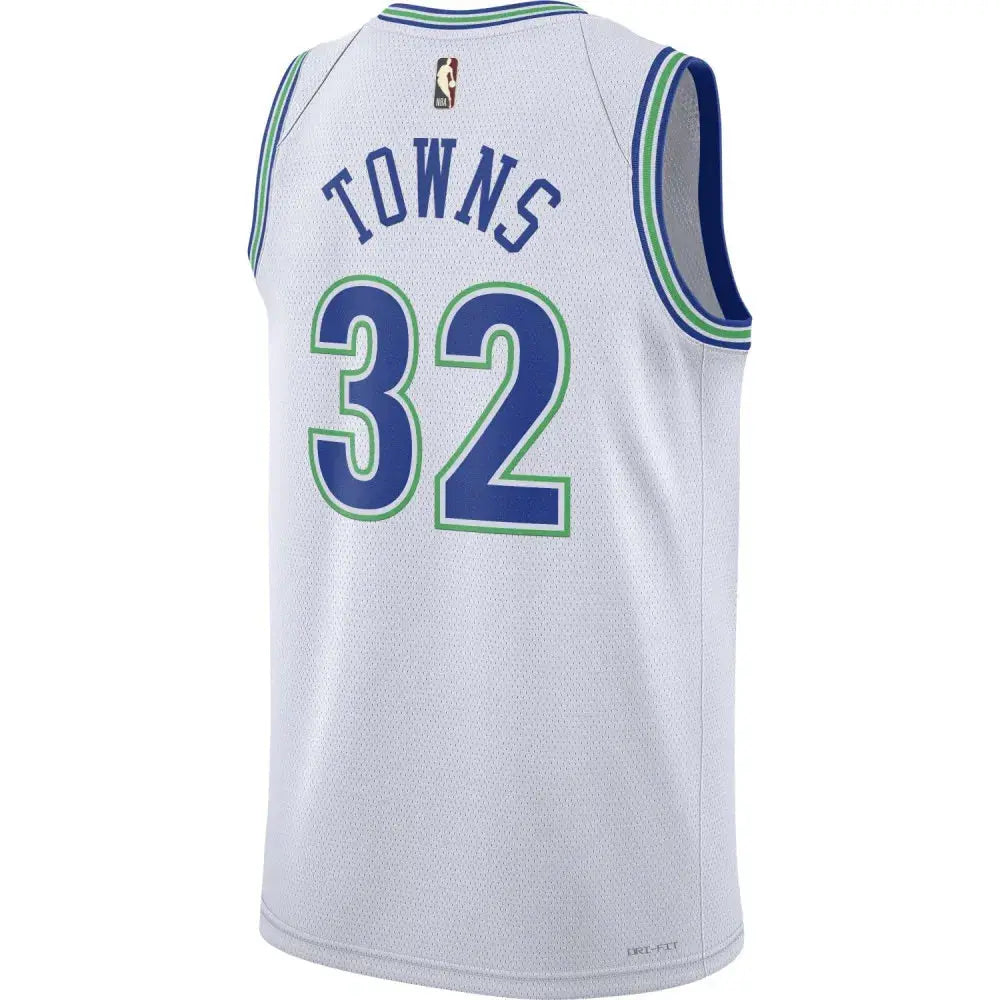 Maillot NBA Karl-Anthony Towns Minnesota Timberwolves Nike Hardwood Classics Edition