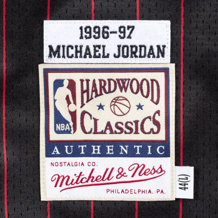 Michael Jordan Chicago Bulls Black 1996-97 Mitchell &amp; Ness NBA Jersey - Alternate Edition