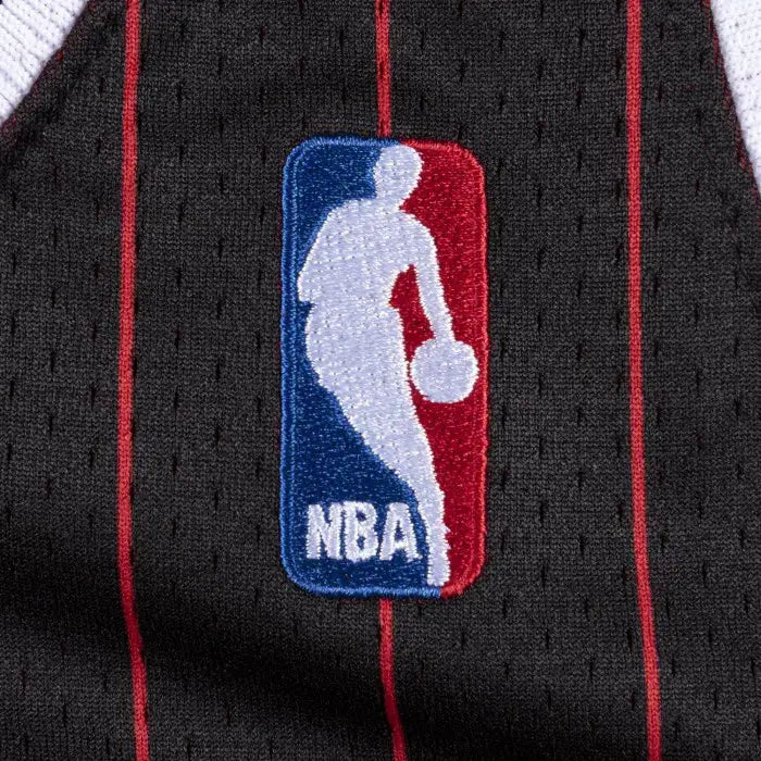 Michael Jordan Chicago Bulls Black Pinstripe '95 Mitchell &amp; Ness NBA Jersey - Road Edition