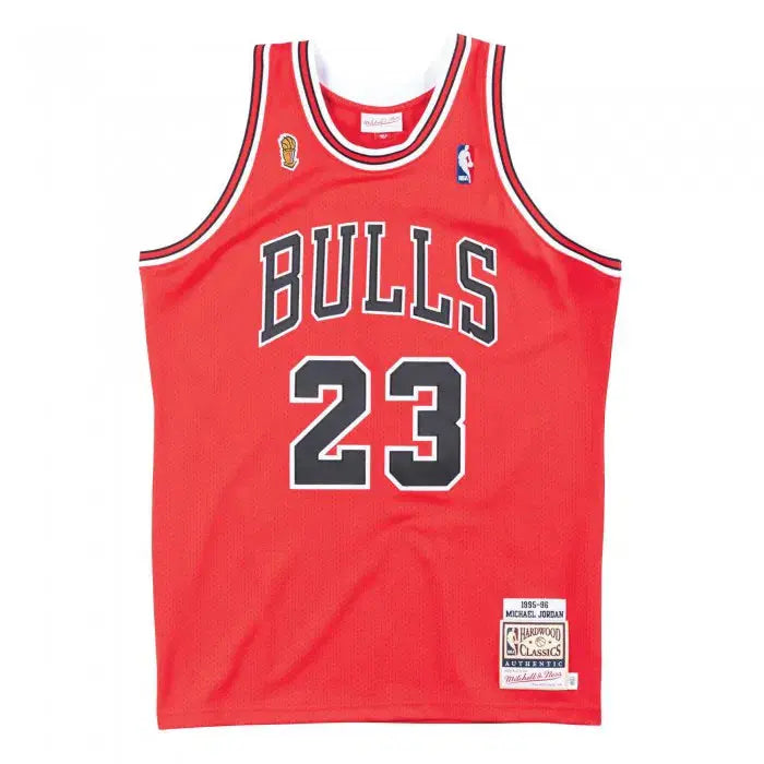 Michael Jordan Chicago Bulls Red '95 Mitchell &amp; Ness NBA Jersey - Finals Edition