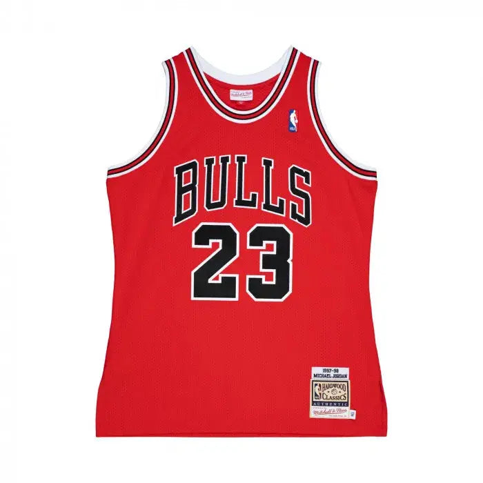 Michael Jordan Chicago Bulls RED '97 Finals Mitchell &amp; Ness NBA Jersey - Road Edition