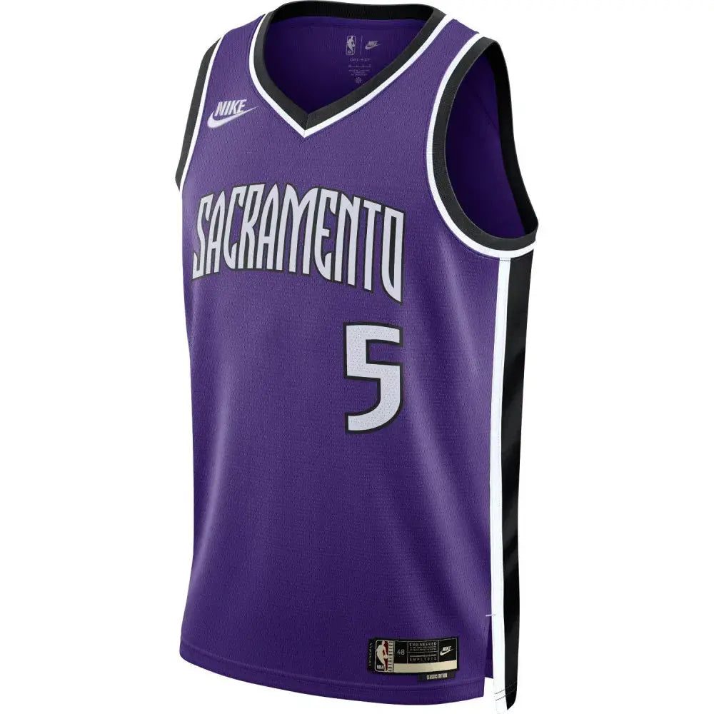 Maillot NBA Sacramento Kings De'Aaron Fox Swingman Hardwood Classics 2024/25 "Violet" - Édition Nike