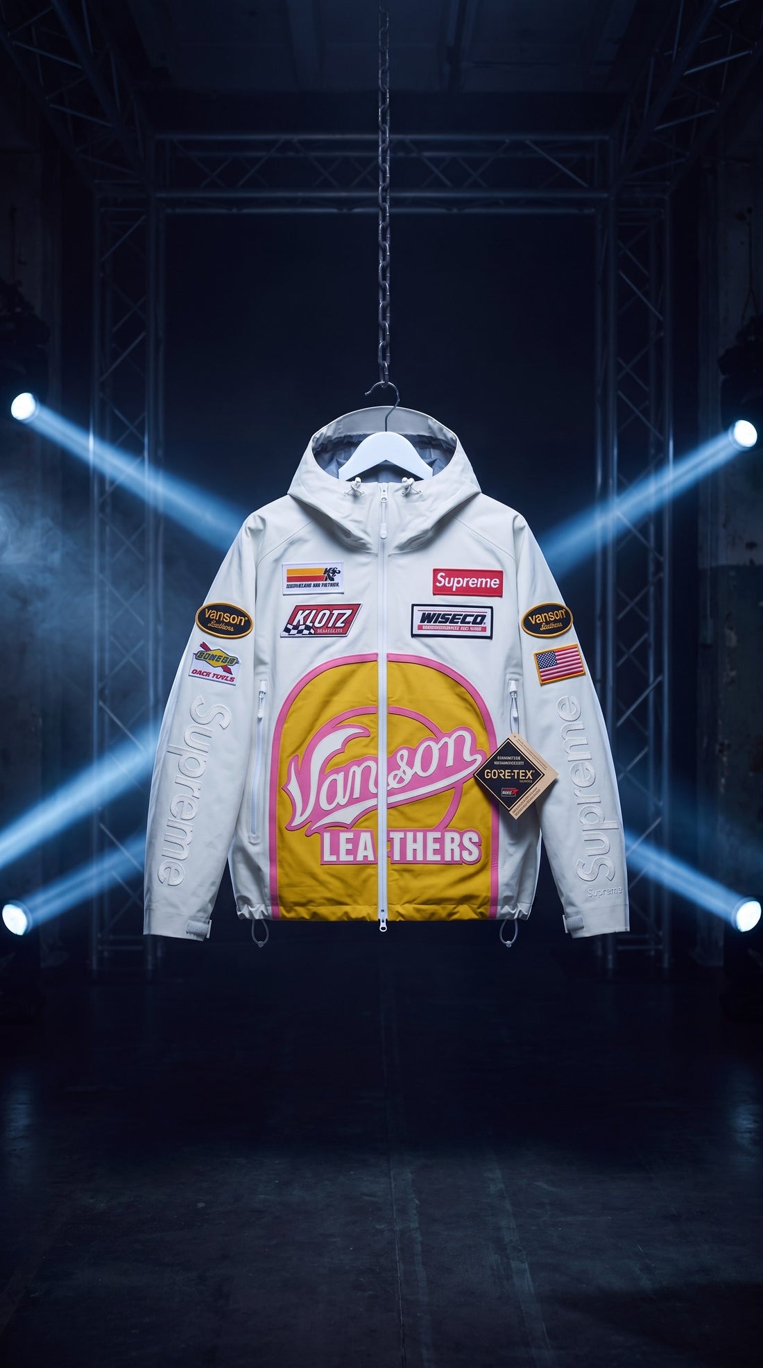 Veste Supreme GORE-TEX blanche